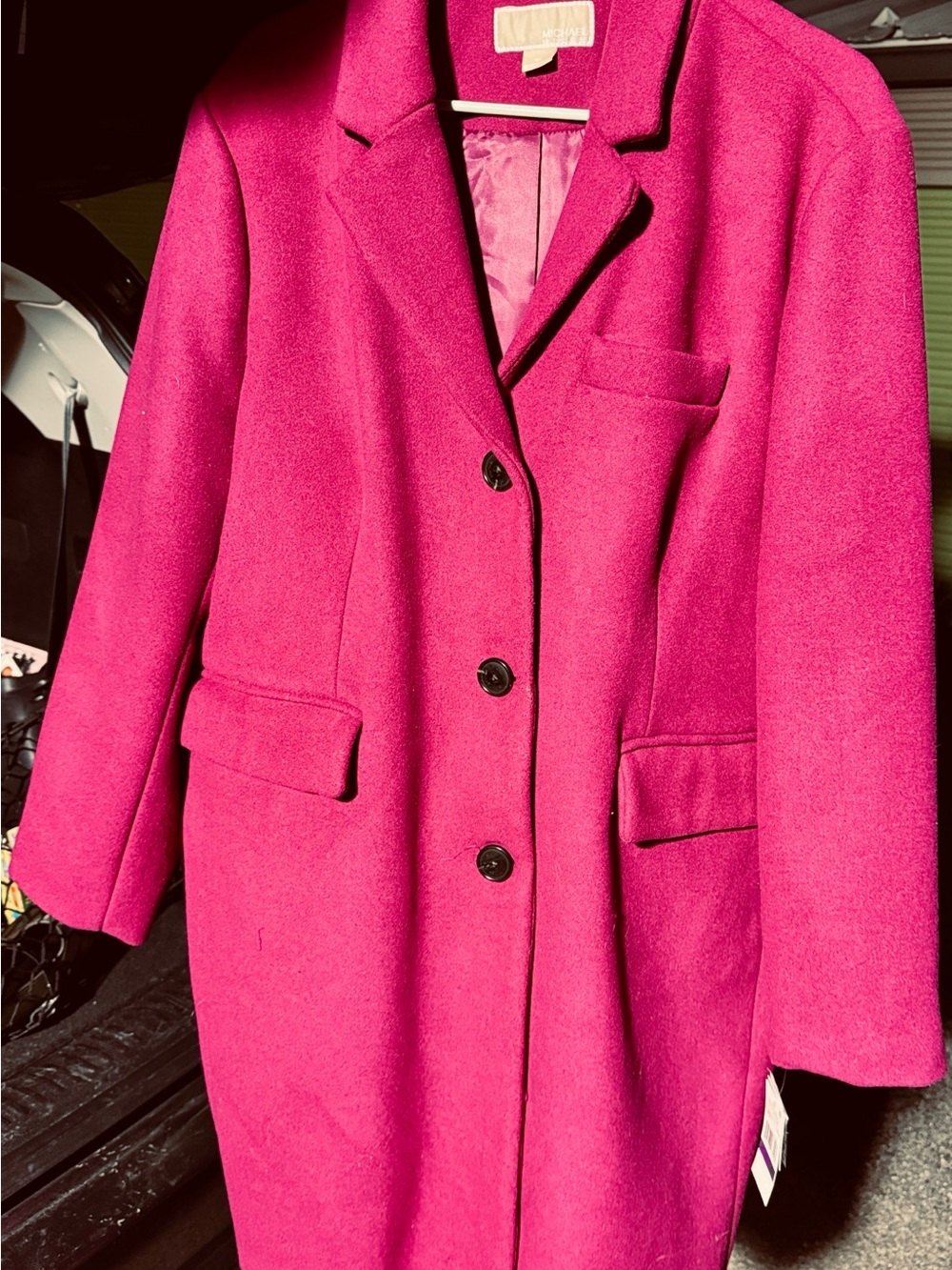 **NWT Michael Kors Azalea Pink Wool Coat 2X/XXL $150 **